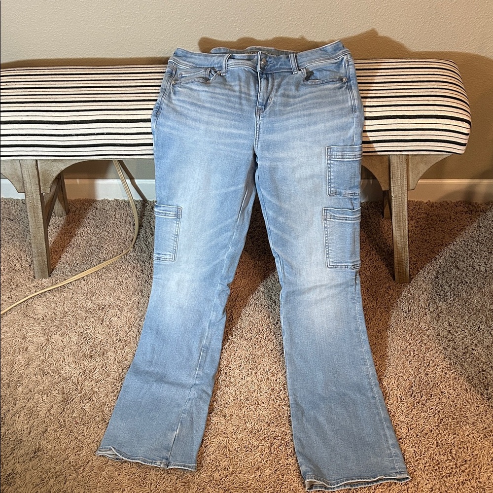 American Eagle Outfitters Light Blue Boot Cut Jeans